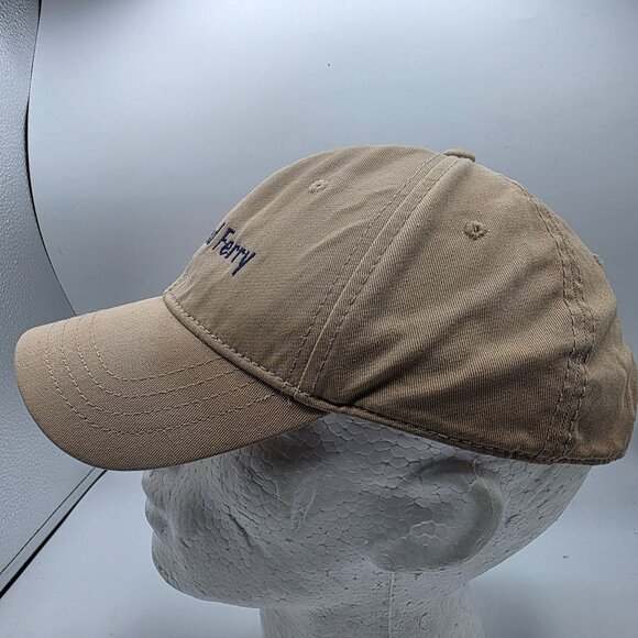 Dorfman Pacific DPC Mens OS Beige Cotton Embroidered Baseball Cap Adjustable - Picture 2 of 9